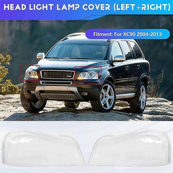 Volvo XC90 2004-2013 Erstatningsforlygteglas Sæt - Klar Transparent