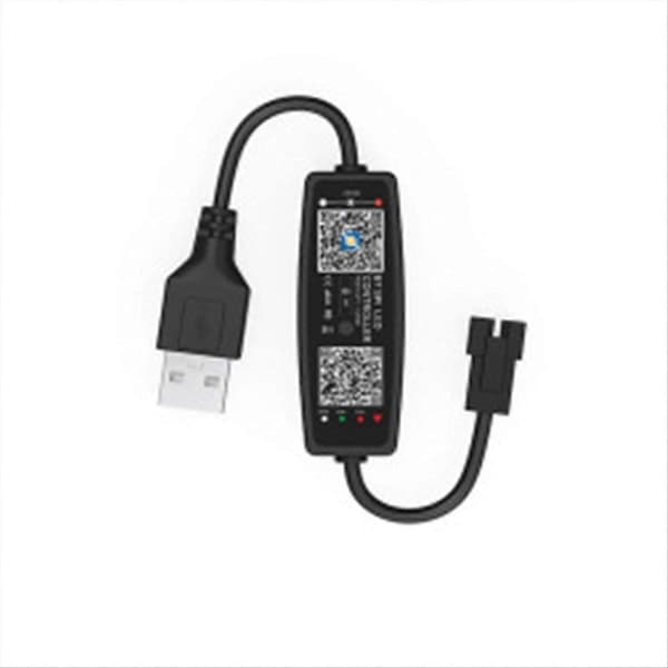 [RM]WS2812B Controller Fjernbetjening Musik APP Kontrol USB 5V