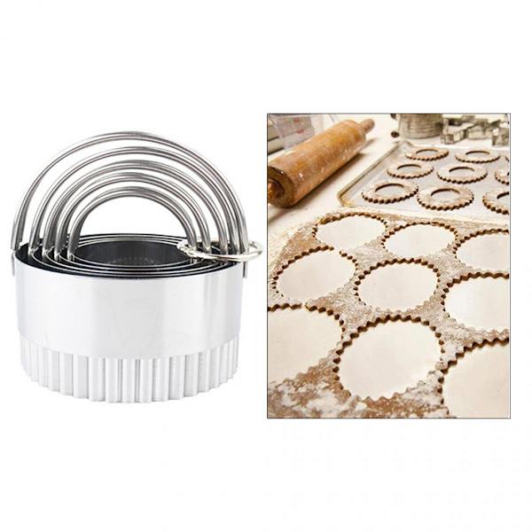 Cirkel Bakform Kök DIY Bakning Fondant Tårtform Ring Stil A