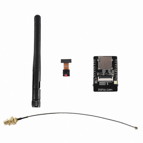 ESP32-CAM udviklingskort med OV2640 kamera, WiFi, Bluetooth, USB CH340G, 5V strøm Black
