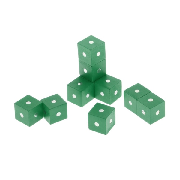 Färgglada kub läromedel blockerar gröna barn tidig utbildning leksaker