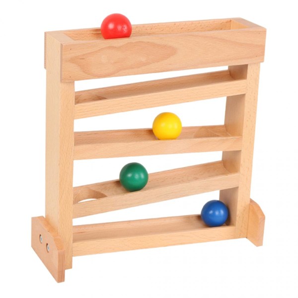 Race Ramp Ball Track, Leksaker för småbarn, Montessori Pedagogiska Stumpbilar Leksaker för 1 2 3 År Gammal Pojke och Flicka Perfekt Present