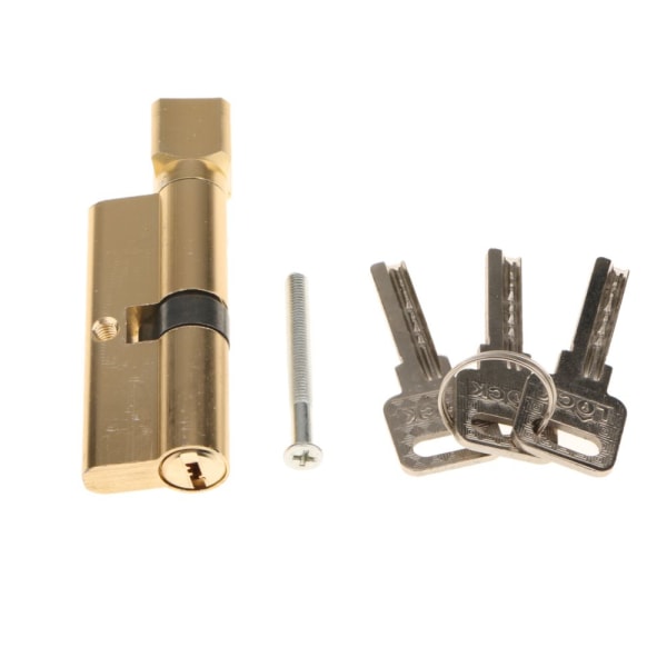 Anti-Break Home Security Hem Koppar Nyckel Cylinder Dörrlås med 3 nycklar