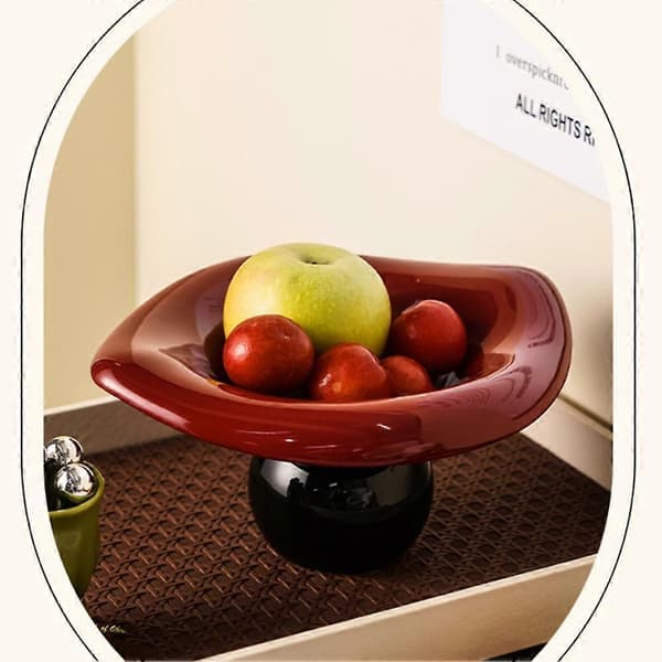 Fruktfat på pidestall - Elegant keramisk fruktskålholder for spisebord og bryllup