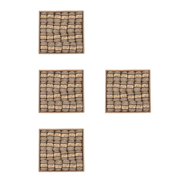 DIY Håndlaget Tau Hampetau for Håndverk med 96 Ruller til Dekor