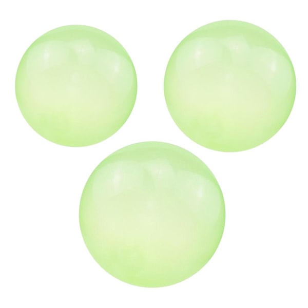 3x Bubbelboll Uppblåsbar Bubbelboll Utomhusfest Interaktiv Leksak Grön
