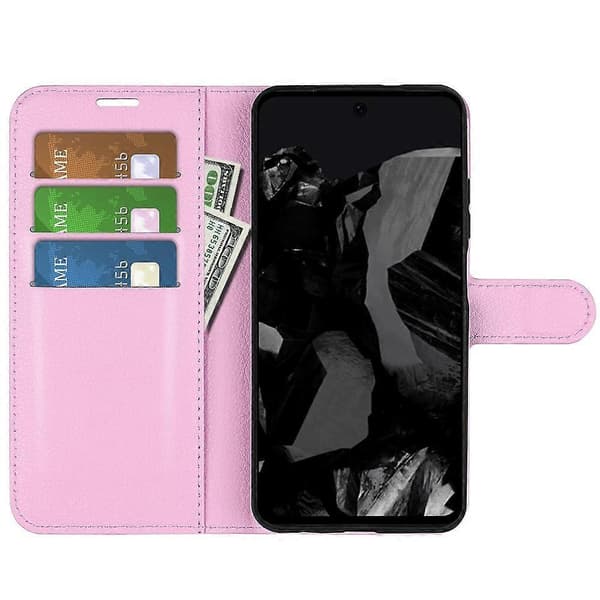 [RM] Litsi-nahkainen puhelinkotelo Google Pixel 9 Pro XL -puhelimelle Pink For Google Pixel 9 Pro XL