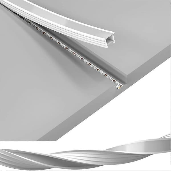 Silikon LED-kanalsystem 5m Fleksibelt Melkehvit Deksel DIY Flekkfritt Rør for ≤12mm Bredde LED-stripe size