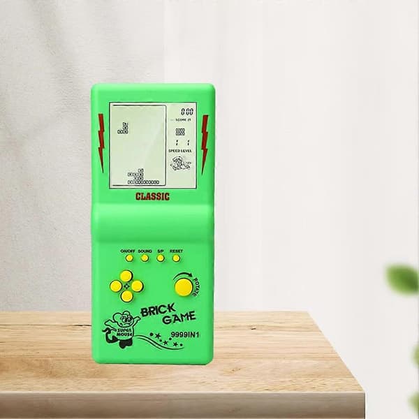 Nostalgisk Lommespill Klassisk Retro Håndholdt Spillkonsoll for Barn Maskin Barn Puslespill