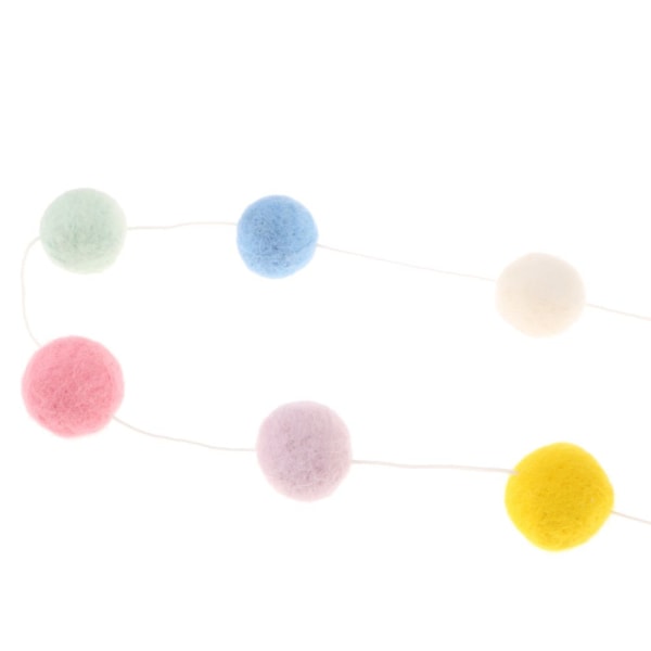 filtboll prydnader barnrum hängande myggnät dekoration färgglada