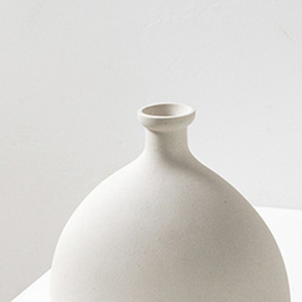 Nordisk Minimalism Oregelbunden Keramisk Vas Konstutställningslokal Blomvas Stil C