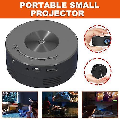 Miniprojektor LED-mikroprojektor 1080p Hemmabio Mötesprojektor Bärbar