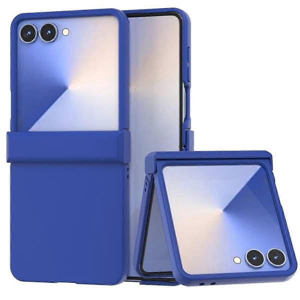 ABEEL Compatible Case for Samsung Galaxy Z Flip7 5G, PC Phone Case with Hinge Protection (Dark Blue)