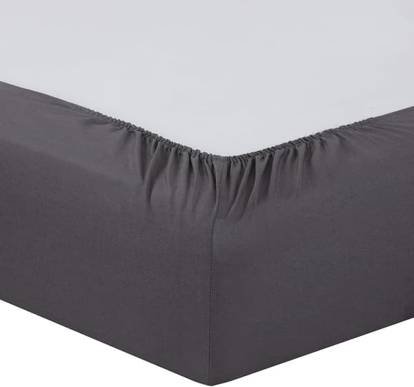 [RM]Lakan 150 x 200 cm - Färger: Antracit - Bomull: 57 Garn - 4 Elastiska Hörn