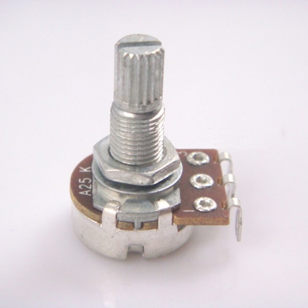 10st audio potentiometer potar för bas elgitarrdelar a25k
