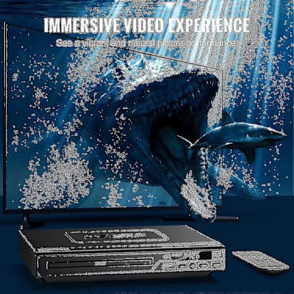 [RM]DVD Player for TV, Blue Ray DVD Player with Remote Control, HDMI Cable (Includes Cleaning Cloth) Wigslar