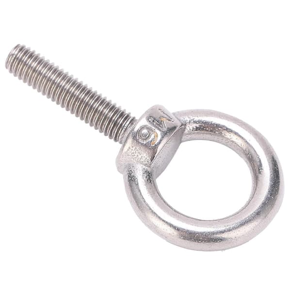 10 stk Øjebolt 304 Rustfrit Stål Løftende Rund Ring Skrue Fastgørelse Hardware M6x25