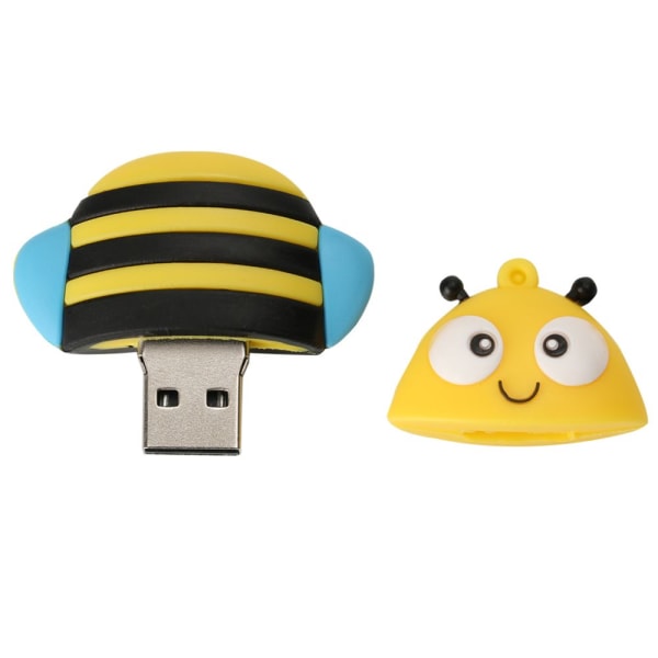 Creative Bumble Bee Animal Model USB2.0 Flash Drive U Disk 256GB minnesdisk
