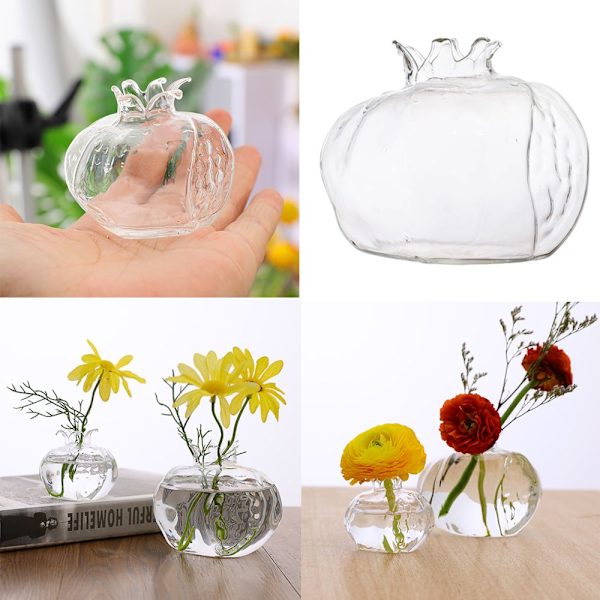 4 st Klar Mini Vas Glasflaskor Fest Bröllopsdekoration