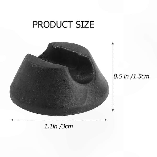 16-pak møbelfodovertræk, skridsikre bord- og stolebenkapper Black 3X3CM