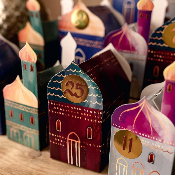 DIY Ramadan-kalender for fylling, 30 poser, Ramadan adventskalender barn, Ramadan-poser for fylling [RM]