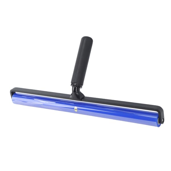 [RM] Static Roller Cleaner, Super Sticky Blue Silicone Soft Static Action Cleaner with Black Handle 16 inch