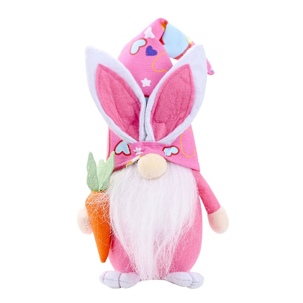 Påsk Tomtar Kanin Dekoration 40cm Dvärg Ansiktslös Docka Plysch Kanin Docka Barn eierfarben ostern F