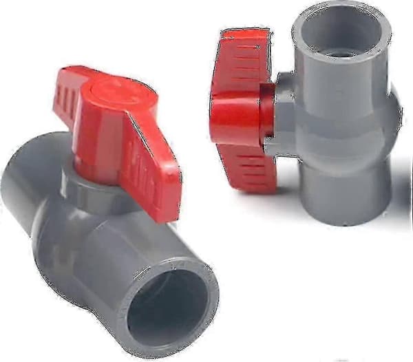 PVC kulventil, 40 mm plastventil