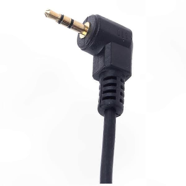 2,5 mm fjernudløserkabel til spejlreflekskameraer, herunder 1D, 5D, 6D, 7D, 10D, 20D, 30D, 40D, 50D og flere flashudløserforbindelser Black