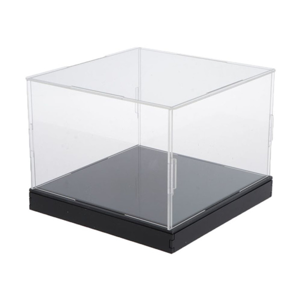 Transparent Akryl Displaybox Dammtät Figurer Leksaksmodell Monter 10x25x15cm