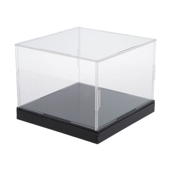 Transparent Akryl Displaybox Dammtät Figurer Leksaksmodell Monter 30x30x20cm