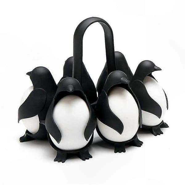 Eggholder for koking og servering av egg i et morsomt pingvindesign – Ny 1