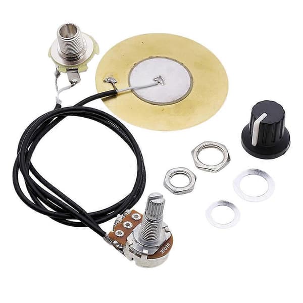 [RM]6,35 mm Pickup Piezo Transducer til Akustisk Guitar Violin Ukulele Banjo Del