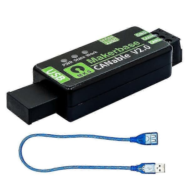 USB til CAN FD-adapter, CAN-analysatormodul med virtuel seriel port, kompatibel med Raspberry Pi og Klipper, V2.0