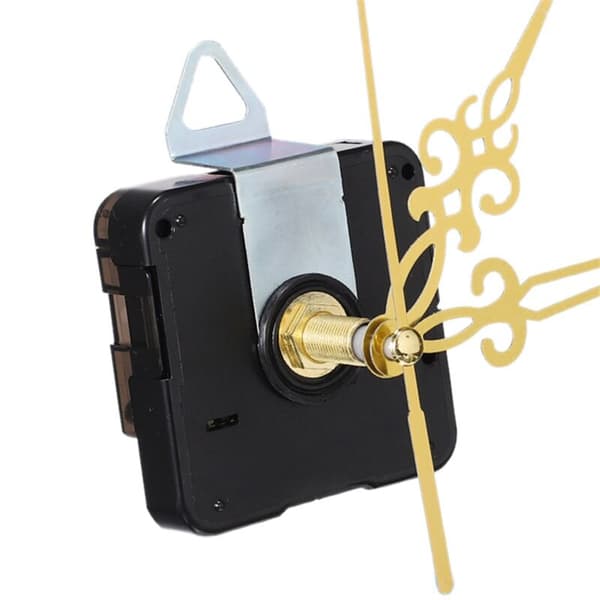 [RM] 4 Pieces Quartz Clock Movement, 12 Gold Hands, Clock Movement Kit for Repair, Replacement