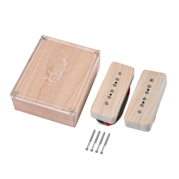2st Soapbar P90 Gitarr Pickups Set För Elgitarr Ersättningsdelar Lönnträ