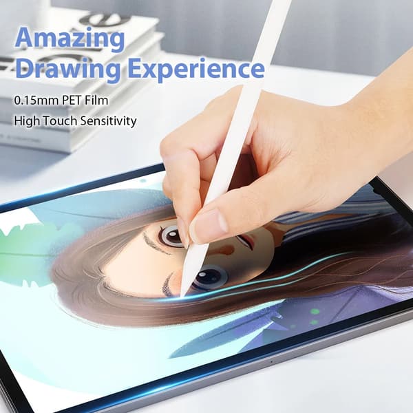 2 pcs iPad Paper-feel Screen Protector compatible with Apple iPad Air11 13 M3 M2 A16 2025 iPad Pro 11 10.2 7th/8th/9th 10th Gen Air 2 3 4 5[RM] iPad