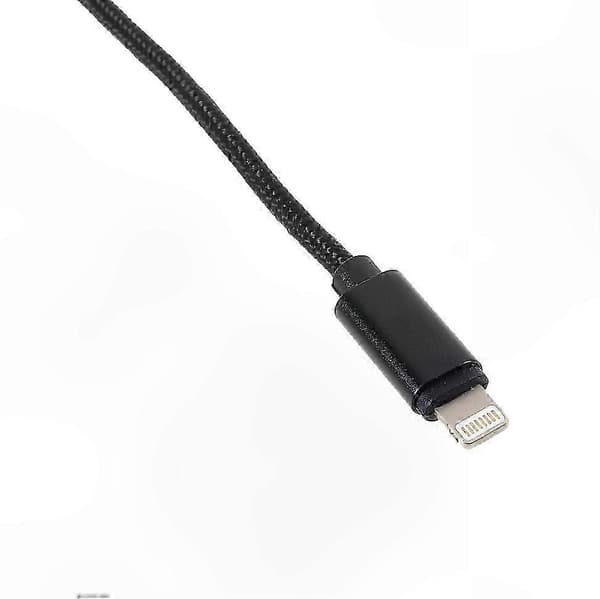 3,5 mm AUX-lydkabel med Lightning-stik til opladning