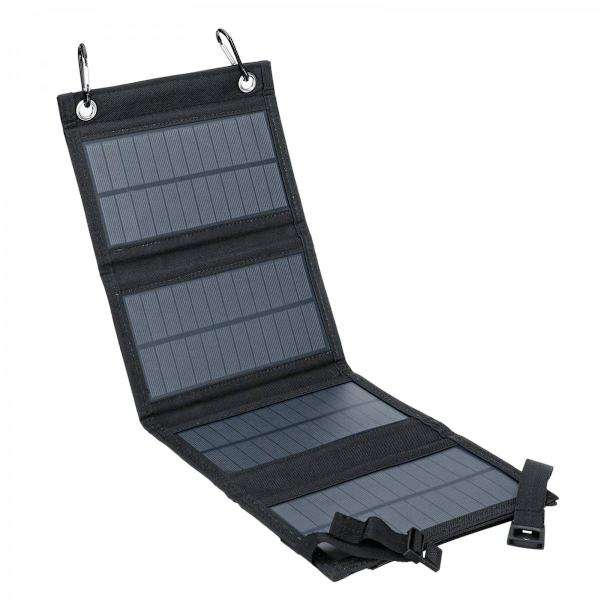 15W 5V 2A Vikbar Solpanel Laddare IP65 Vattentät Utomhus Laptop