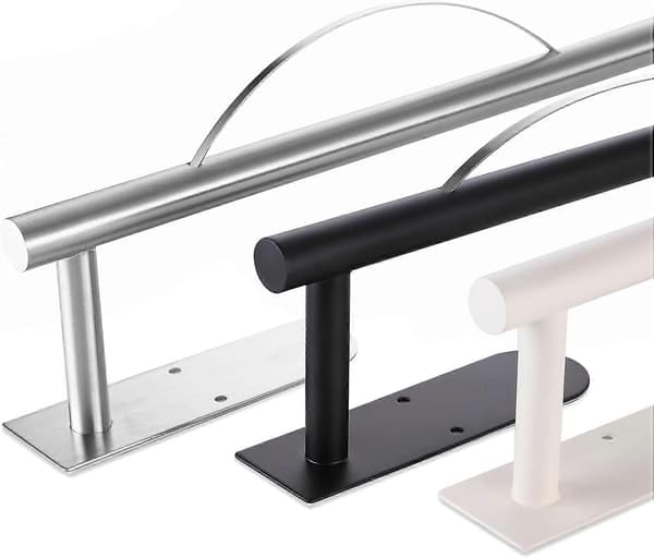 [RM]Wall Mounted Paper Towel Holder, Stainless Steel, Damping Function, Self-Adhesive/Screw Installation, Use in Kitchen and Bathroom