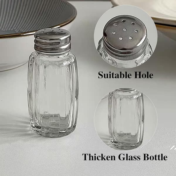 10 stk. salt- og peberkværne, små salt- og peberkværne i glas til køkkenet