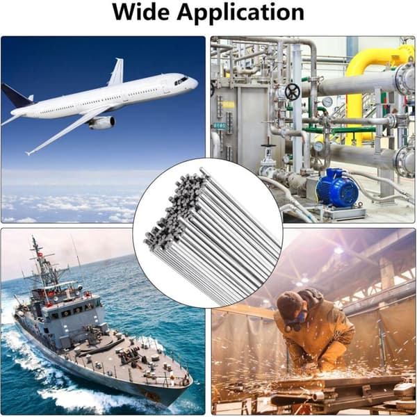 30 pcs. Aluminum Welding Rods - 1.6x250 mm Low Temperature Welding Wire - Compatible with Welding and Brazing Solutions
