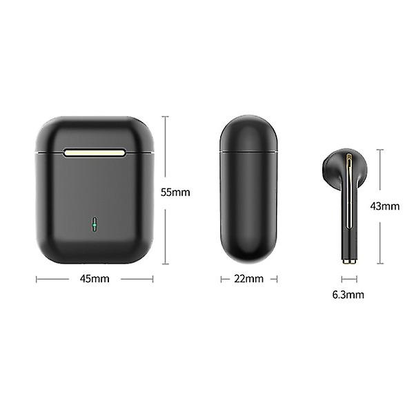 Trådlösa hörlurar brusreducerande Bluetooth headset HD Business-hörlurar In-Ear-handsfree med mikrofon
