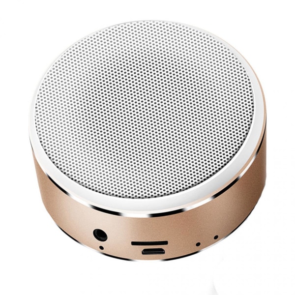 Kortinsättning Bluetooth -högtalare Mini Bärbar högtalare Trådlös Golden