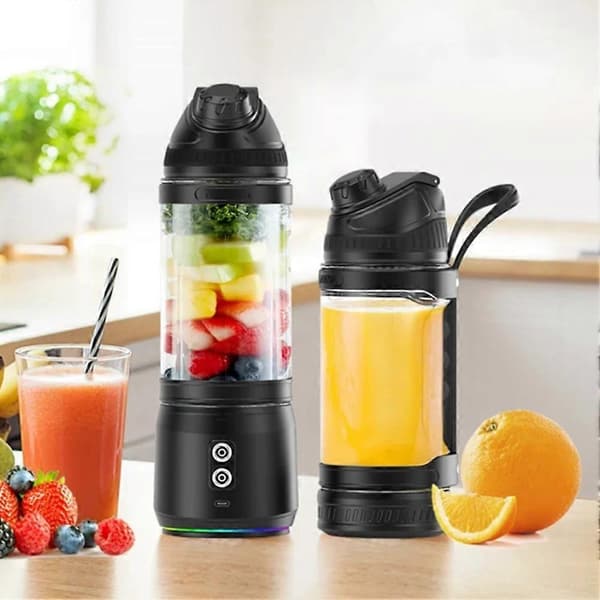 USB Oppladbar Bærbar Blender 700ML - Mini Elektrisk Juicer for Smoothies, Milkshakes for Reise
