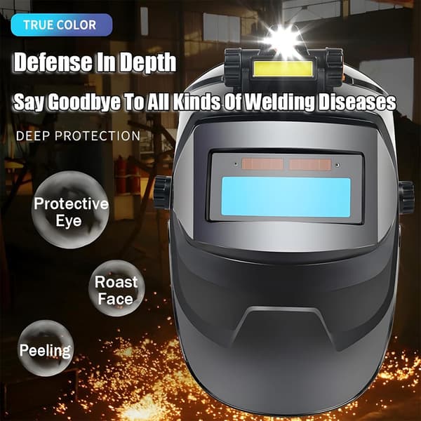 [RM]Automatic Darkening Welding Mask Head-mounted Lightweight Mask, Welding Helmet Automatic Darkening, Automatic Darkening Welding Helmet, Large View Welding Visor