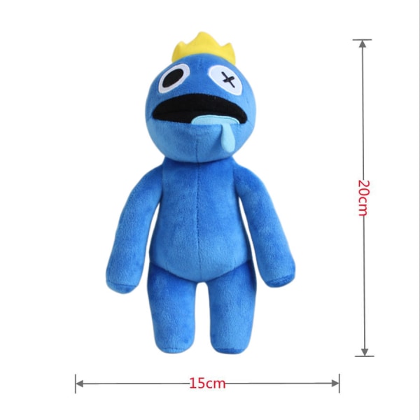 Rainbow Friends plyschleksaker fylld plyschdocka för fans Barn födelsedag Thanksgiving Blue 20cm