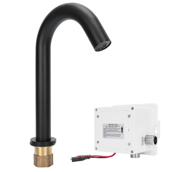 [RM]G1 2 Black Sensor Faucet Copper Vertical Intelligent Automatic Sink Faucet