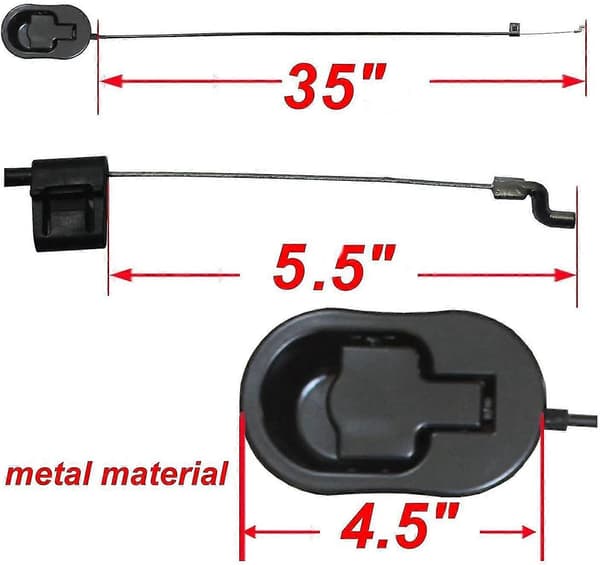Reservedele til hvilestol - Universal metalhvilestol med kabel
