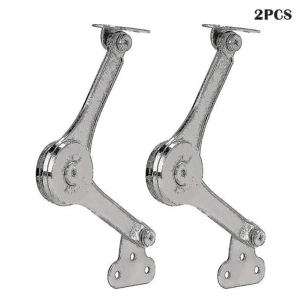 [RM]2 Pcs Heavy Duty Lid Support Hinges Soft Close Foldable Lid Support Hinges Hold Lid Open for Cabinet